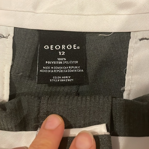 Bundle of George gray pants and shirts boy size 10/12 - Picture 8 of 11